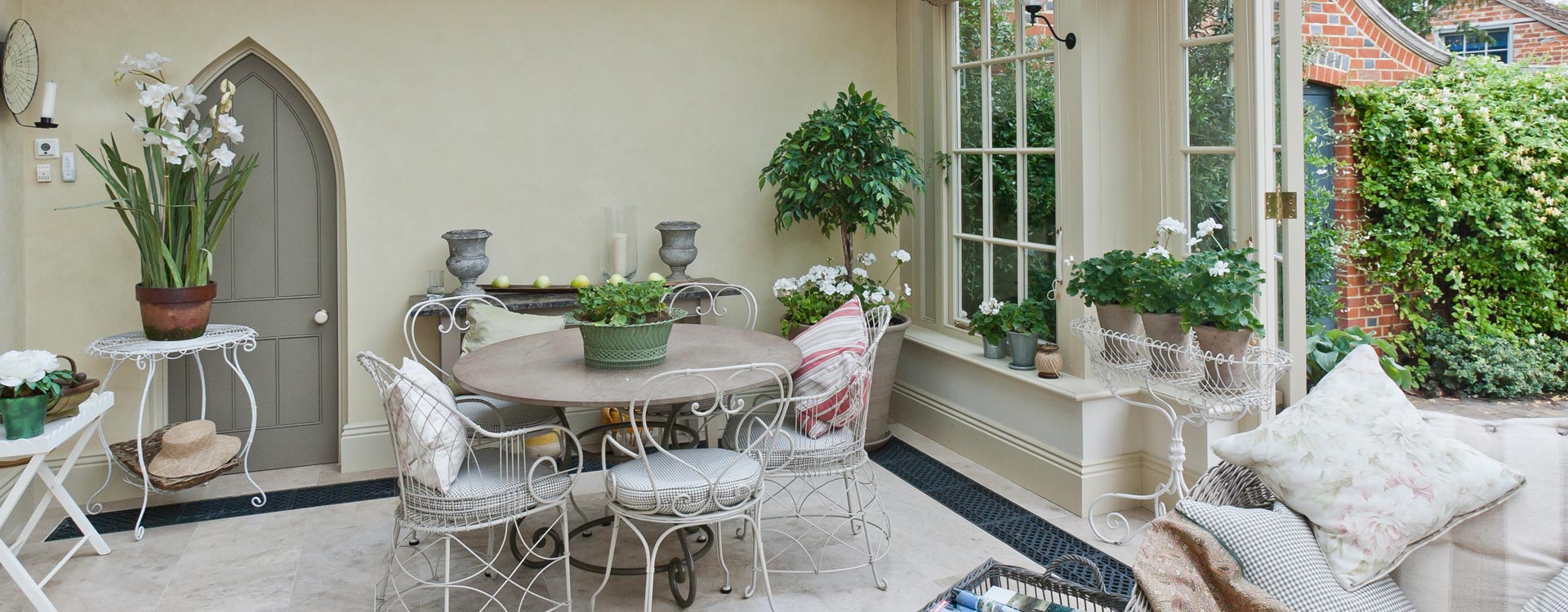 Floor Grilles in a garden room