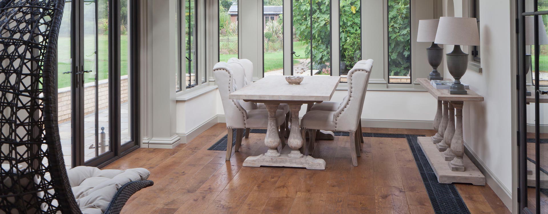 Floor Grilles with wood flooring